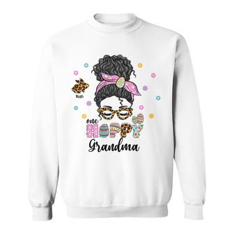 Easter One Hoppy Grandma Custom Sweatshirt - Gift for Grandma - Thegiftio UK
