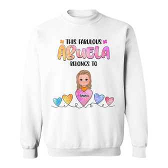 Fabulous Mom Grandma Colorful Belongs To Custom Shirt - Gift - Thegiftio UK