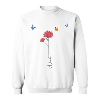 Family Birth Months Flowers Custom Sweatshirt - Gift for Family - Thegiftio UK