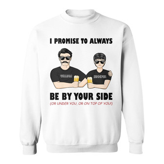 Family Couple Always By Your Side Custom Sweatshirt - Thegiftio UK
