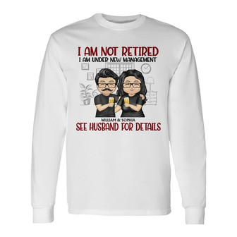 Family Couple Under New Management Personalized Long Sleeve Shirt - Thegiftio UK