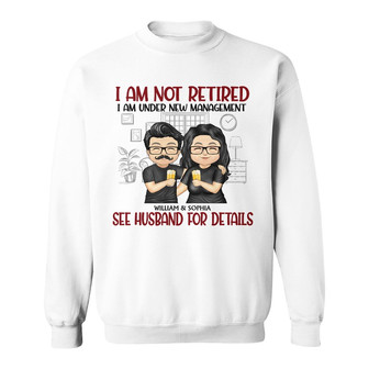 Family Couple Under New Management Personalized Sweatshirt - Thegiftio UK