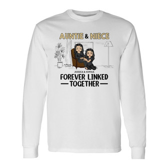 Family Forever Linked Together Custom Long Sleeve Shirt - Gift for Mom - Thegiftio UK