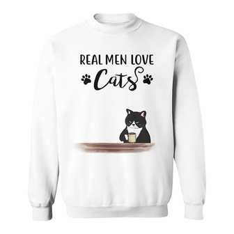 Father Of Cats Old Man Custom Sweatshirt - Gift for Dad - Thegiftio UK