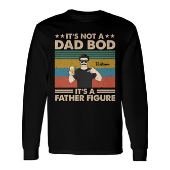 Father's Figure Personalized Long Sleeve Shirt - Gift for Dad - Thegiftio UK