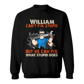 Fix Stupid Personalized Sweatshirt - Funny Gift for Dad - Thegiftio UK