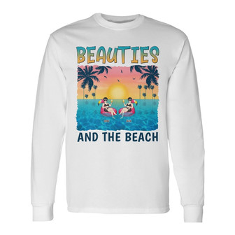 Friendship Beauties Beach Custom Long Sleeve Shirt - Gift For Bestie - Thegiftio UK