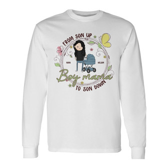 From Son Up To Son Down Personalized Long Sleeve Shirt - Gift for Mom - Thegiftio UK