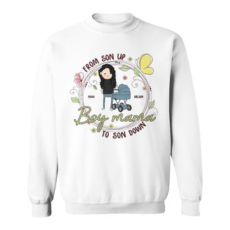 From Son Up To Son Down Personalized Sweatshirt - Gift for Mom - Thegiftio UK