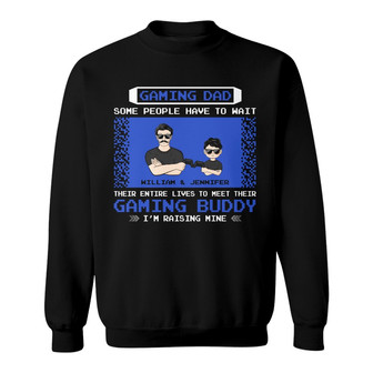 Gaming Dad Custom Sweatshirt - Perfect Gift for Father - Thegiftio UK