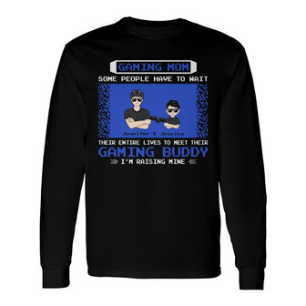 Gaming Mom Custom Long Sleeve Shirt - Perfect Gift for Mother - Thegiftio UK
