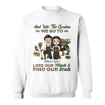 Garden Couple Find Our Souls Custom Sweatshirt - Couples Gift - Thegiftio UK