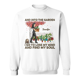 Garden Girl Who Loved Dogs Custom Sweatshirt - Dog Lovers Gift - Thegiftio UK