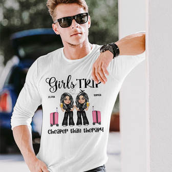 Girls Trip Y2K Personalized Long Sleeve Shirt - Gift for Bestie - Thegiftio UK