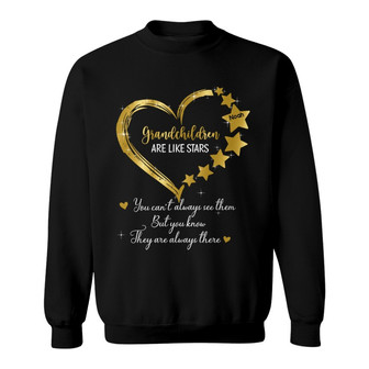 Grandchildren Are Like Stars Custom Sweatshirt - Grandma Gift - Thegiftio UK