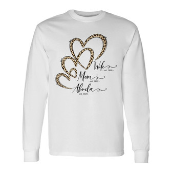 Grandma Est Heart Personalized Long Sleeve Shirt - Gift for Grandma - Thegiftio UK