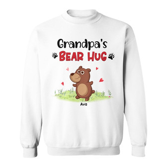 Grandma Grandpa Bear Hugs Custom Sweatshirt - Gift for Family - Thegiftio UK