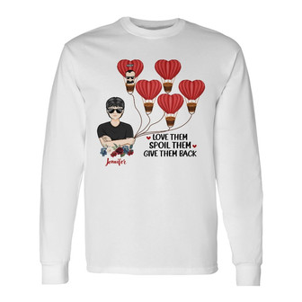 Grandma Life Love Them Spoil Them Custom Long Sleeve Shirt - Thegiftio UK
