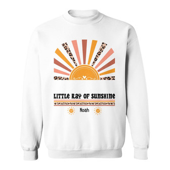 Grandma Rays Of Sunshine Leopard Custom Sweatshirt - Thegiftio UK
