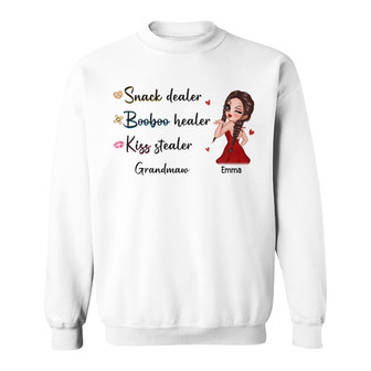 Grandma Snack Dealer Personalized Sweatshirt - Gift for Grandma - Thegiftio UK