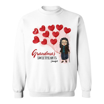 Grandma's Sweethearts Personalized Sweatshirt - Gift for Mother - Thegiftio UK