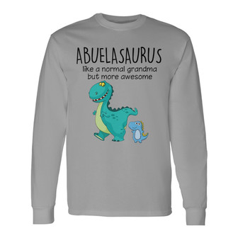 Grandmasaurus And Kids Custom Long Sleeve Shirt - Gift for Grandma - Thegiftio UK