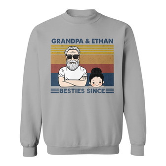 Grandpa And Granddaughter Grandson Besties Since Custom - Thegiftio UK