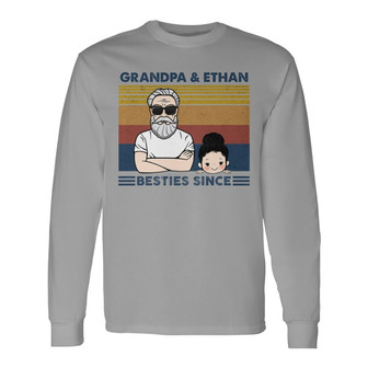 Grandpa And Granddaughter Grandson Besties Since Custom - Thegiftio UK