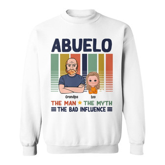 Grandpa Bad Influence Custom Sweatshirt - Father's Day Gift - Thegiftio UK