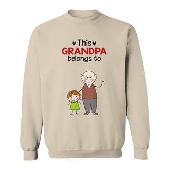 Grandpa Stick And Kids Custom Sweatshirt - Gift for Grandpa - Thegiftio UK