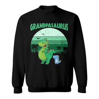 Grandpasaurus Daddysaurus Custom Sweatshirt - Gift for Dad - Thegiftio UK