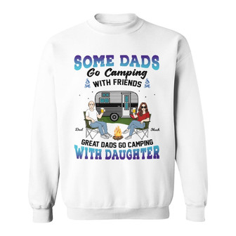 Great Dads Go Camping Custom Sweatshirt - Gift for Dads - Thegiftio UK