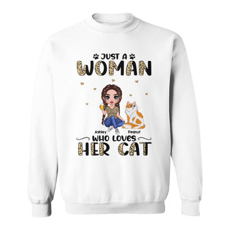 Half Leopard Just A Doll Woman Custom Sweatshirt - Thegiftio UK