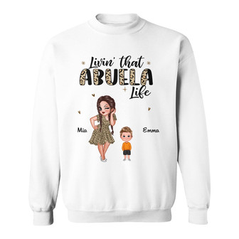 Half Leopard Pretty Woman Custom Sweatshirt - Gift for Grandma - Thegiftio UK