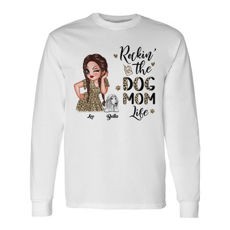 Half Leopard Sassy Woman Rockin The Dog Mom Life Custom - Thegiftio UK