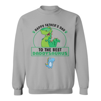 Happy Father’s Day Daddysaurus Custom Sweatshirt - Gift for Dad - Thegiftio UK