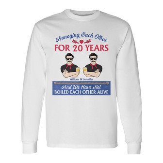 Haven't Boiled Each Other Custom Long Sleeve Shirt - Gift for Couples - Thegiftio UK