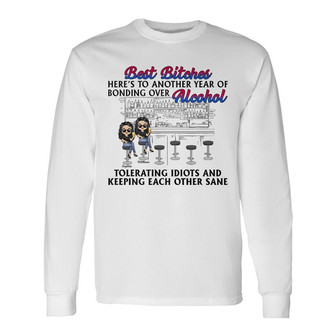 Here's To Another Year Of Bonding Personalized Long Sleeve Shirt - Thegiftio UK