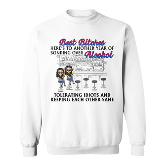 Here's To Another Year Of Bonding Personalized Sweatshirt - Thegiftio UK