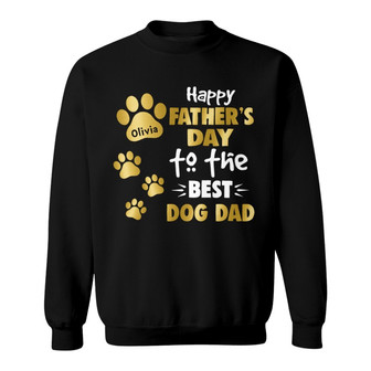 Hologram Happy Father's Day Personalized Sweatshirt - Dog Gift - Thegiftio UK