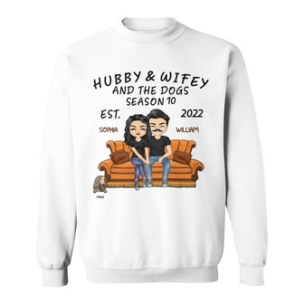 Hubby And Wifey Season Custom Sweatshirt - Anniversary Gift - Thegiftio UK