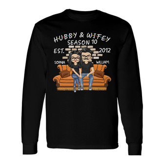 Hubby And Wifey Season Personalized Long Sleeve Shirt - Couple Gift - Thegiftio UK