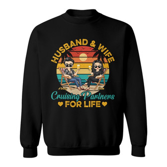 Husband And Wife Cruising Partners Custom Sweatshirt - Gift - Thegiftio UK