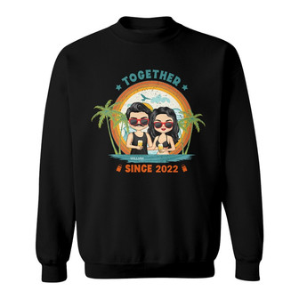 Husband And Wife Travel Partners For Life Custom Sweatshirt - Thegiftio UK
