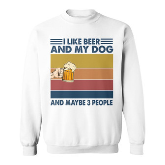 I Like Beer And My Dogs Custom Sweatshirt - Gift for Dog Lovers - Thegiftio UK