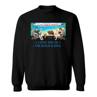 I Love You To The Beach Custom Sweatshirt - Gift for Couples - Thegiftio UK