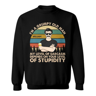 I'm A Grumpy Old Man Custom Sweatshirt - Gift for Men - Thegiftio UK