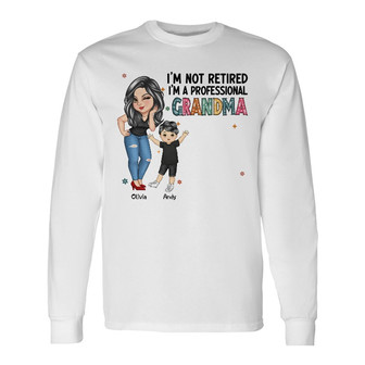 I'm A Professional Grandma Custom Long Sleeve Shirt - Gift for Grandma - Thegiftio UK