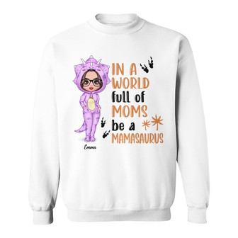 In A World Full Of Mom Grandma Dinosaur Costume Custom - Thegiftio UK