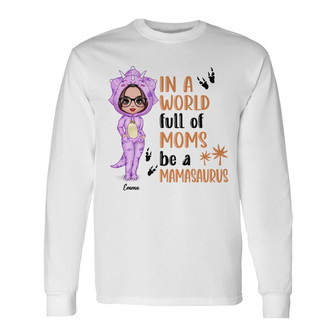 In A World Full Of Mom Grandma Dinosaur Costume Custom - Thegiftio UK